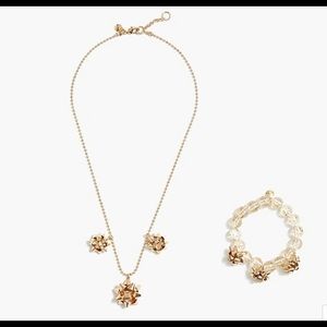 CrewCuts Girls bow necklace and bracelet set